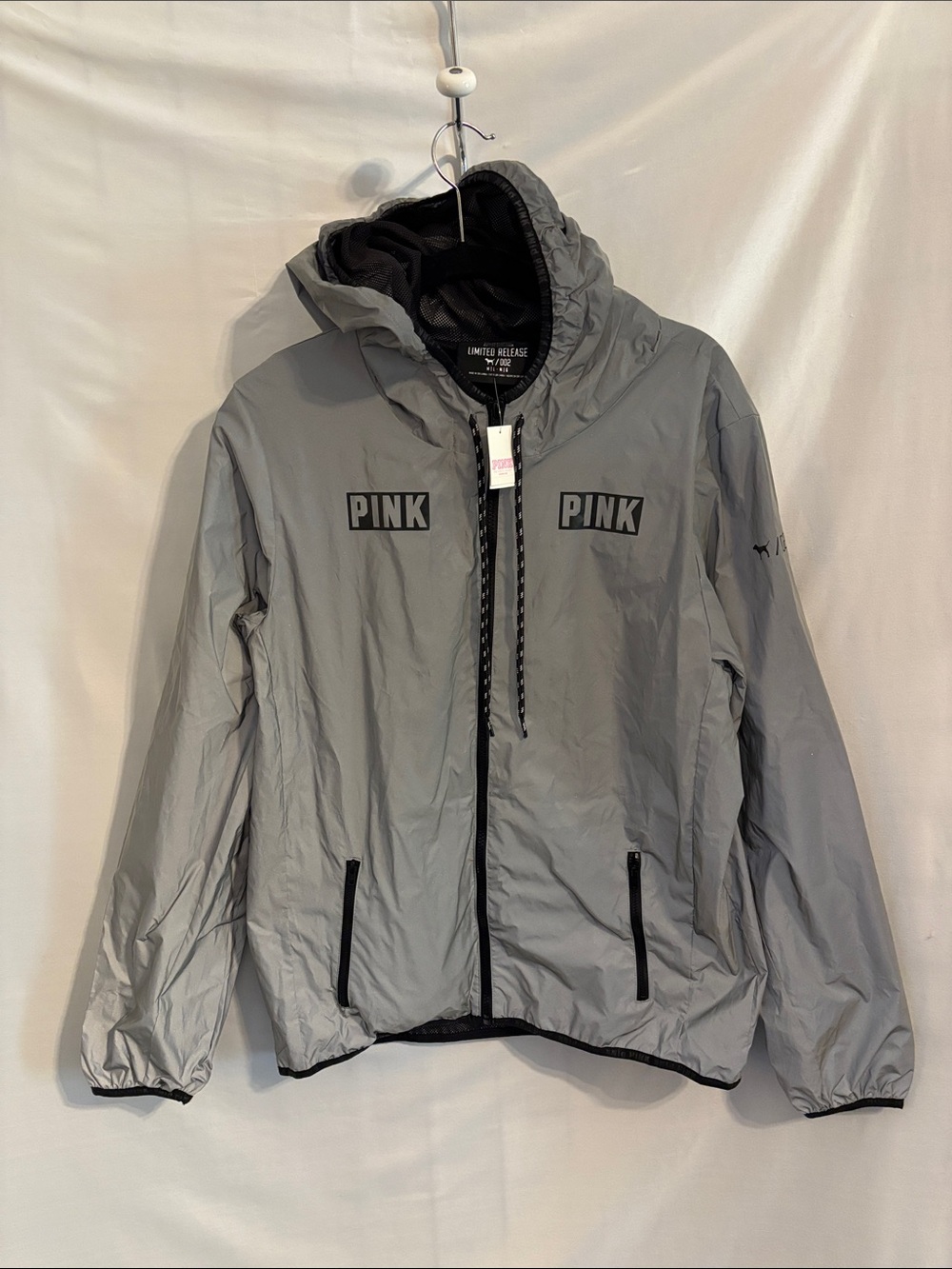 Victoria's Secret PINK Limited Edition 002 Reflective Anorak jacket Med Large